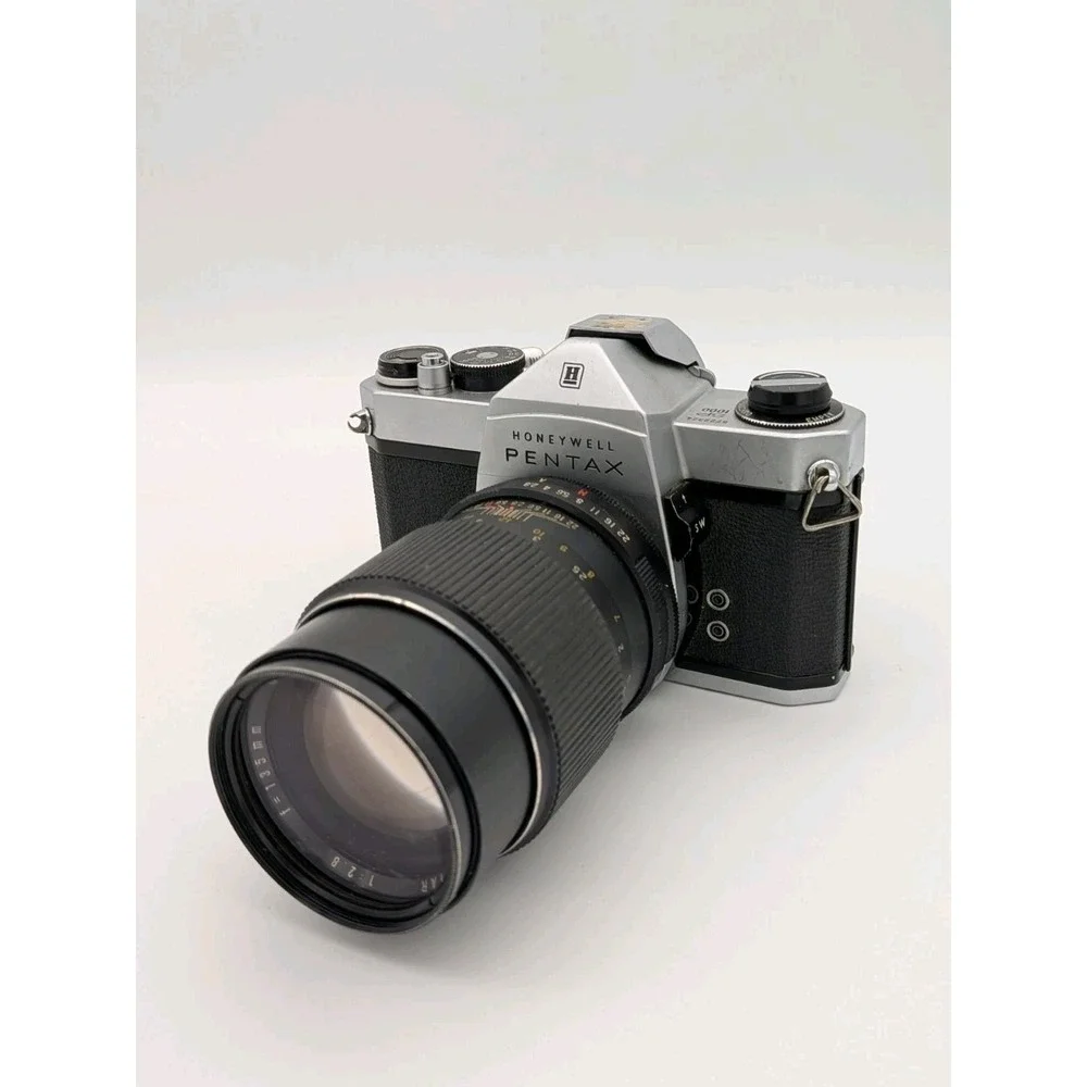 Vintage Asahi Pentax SP1000 35mm SLR Film Camera‎ w/ Auto Tele-Lentar 135mm Lens